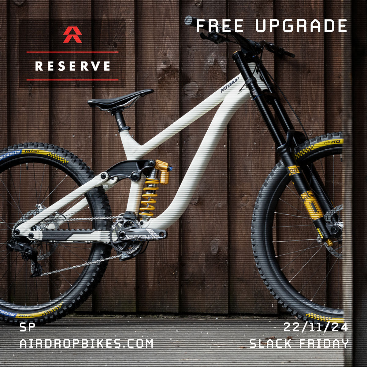 Airdrop Slacker Works Ohlins equipped 27.5 Downhill Bike Airdrop Bikes Limited