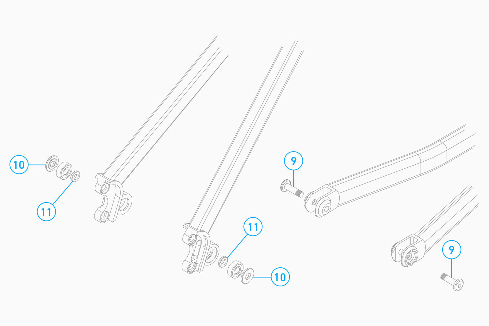 Airdrop Edit v4 Chainstay Pivot Kit