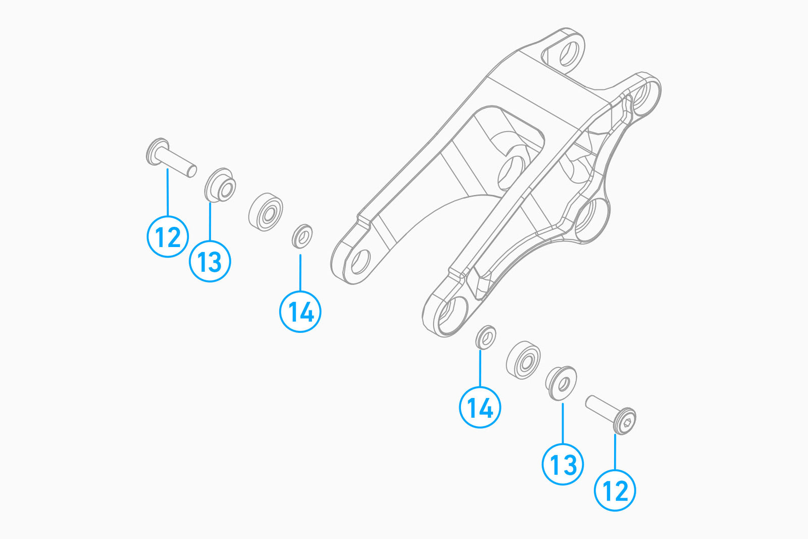 Airdrop Edit MX Seatstay Pivot Kit