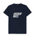 Navy Blue White Word T-Shirt Men's